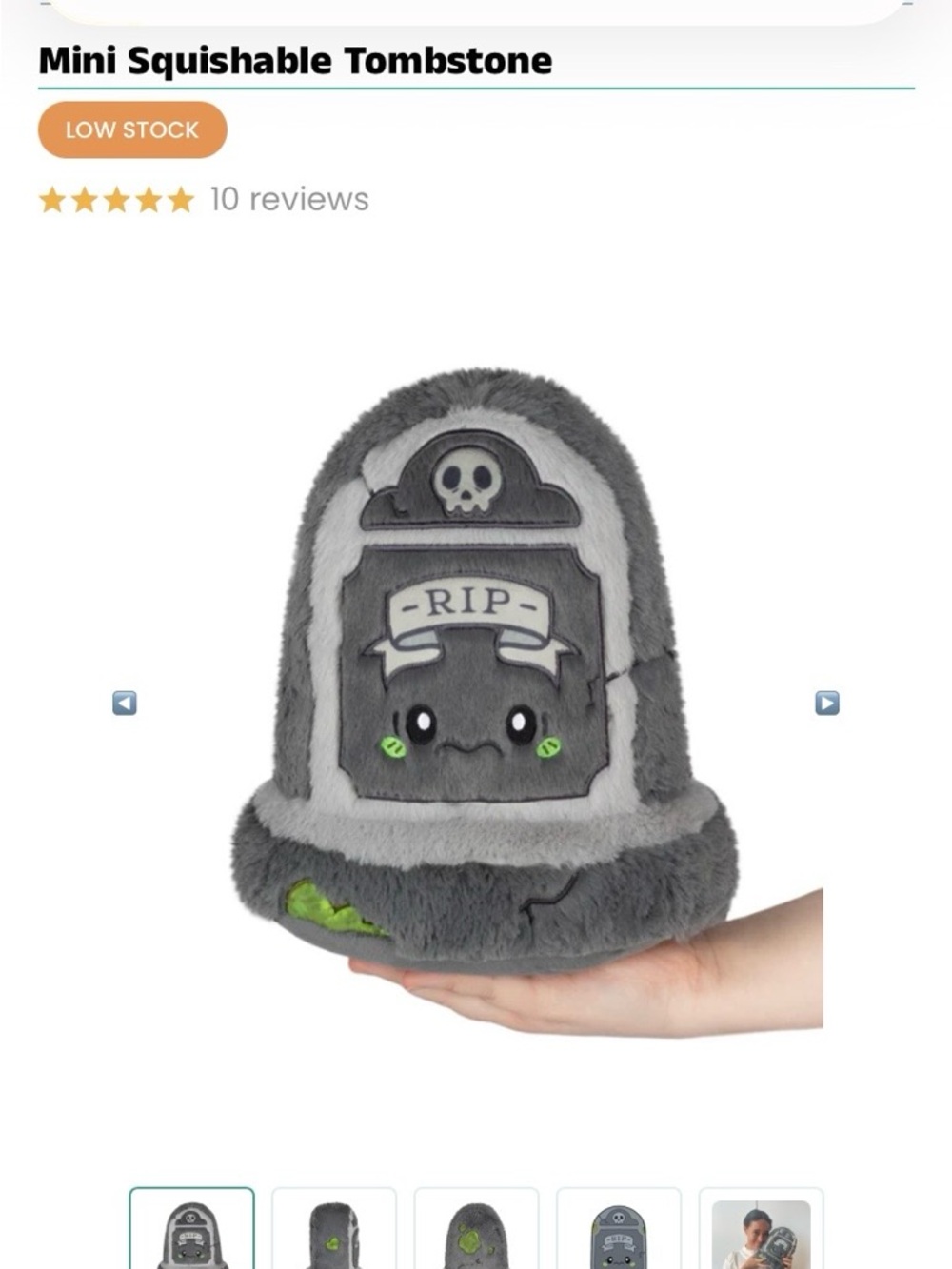 NWT🪦 Squishable Mini Tombstone - Picture 4 of 4